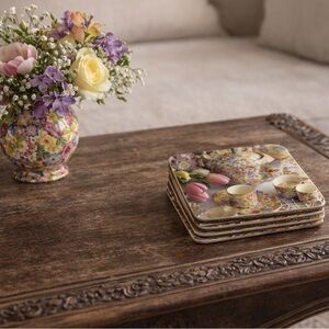 Royal Winton Chintz Coasters Set NWOT